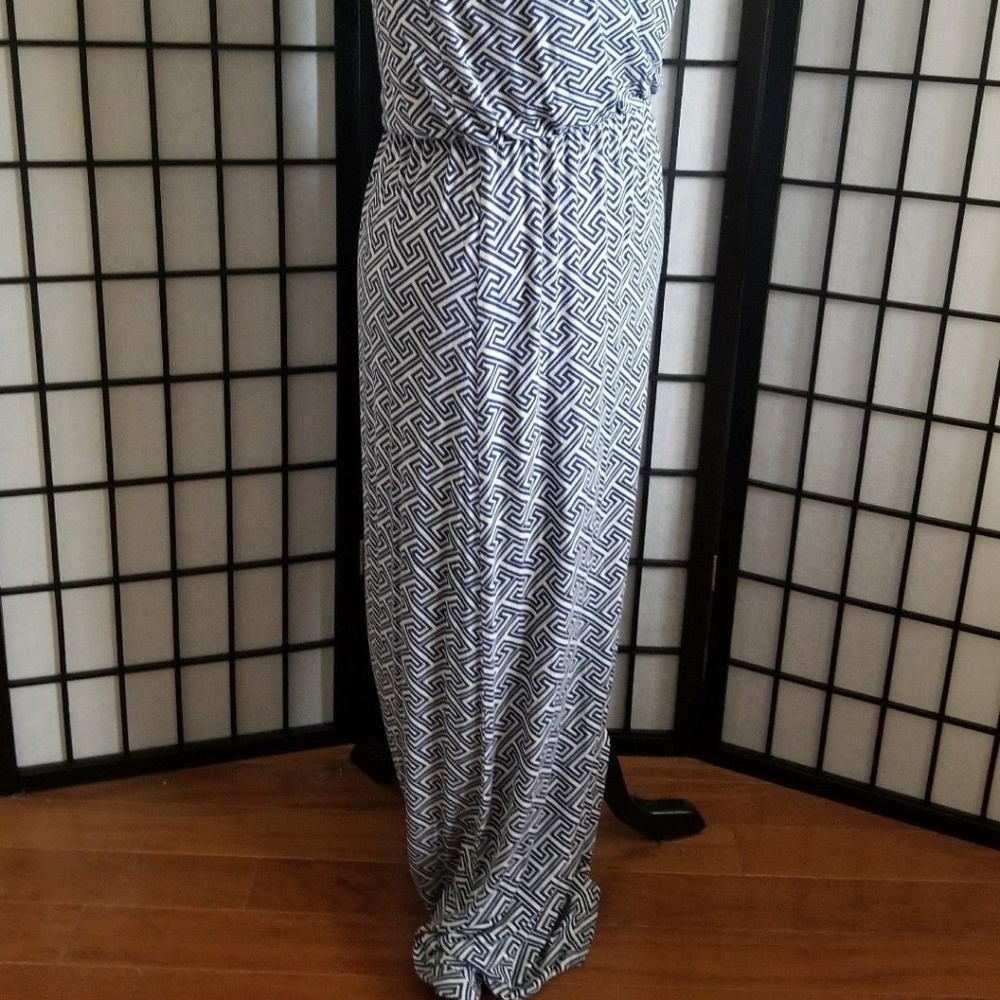 Pomelo Stich Fix Women's Dress Medium Blue White - Picture 4 of 6